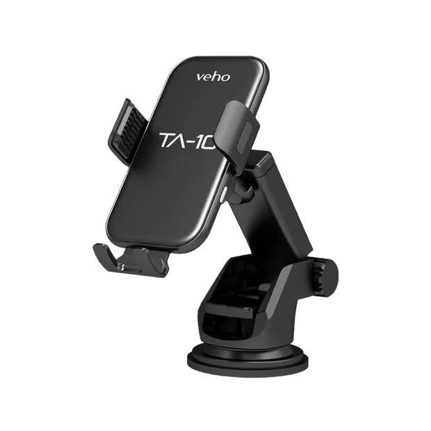 Veho TA-10 Universal In-Car Smartphone Cradle with Qi Wireless Charging - Black