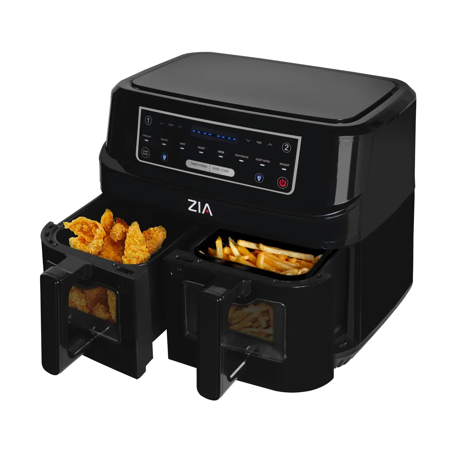 ZIA 8-1 SmartCrisp Duo Basket Air Fryer â€“ 9L