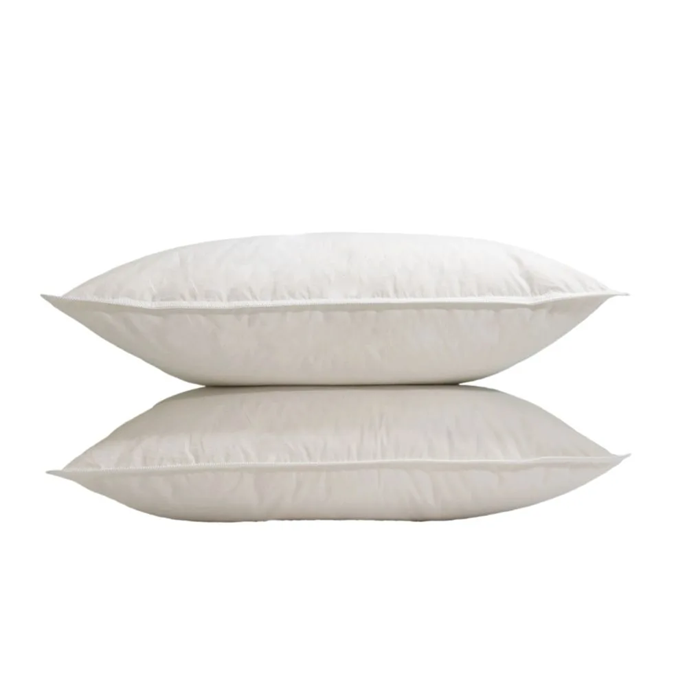 Twin Ducks Marsala Canadian Origin White Down 2xKing Pillows