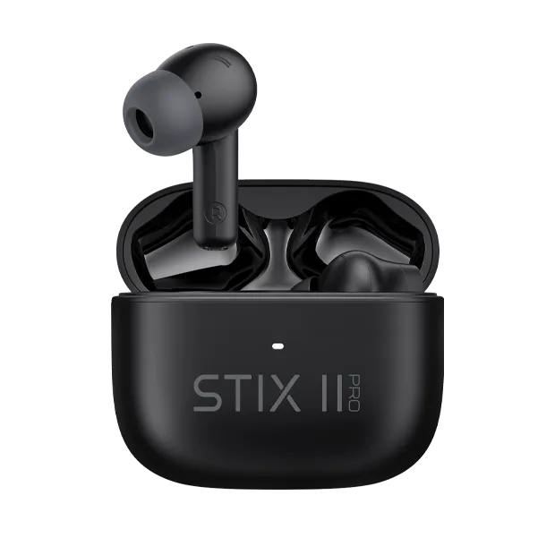 Veho STIX II Pro True Wireless Earphones with Active Noise Cancelling  - Black